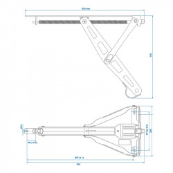 Universal stabiliser 600kg / piece, opening 54.5cm - Img 6