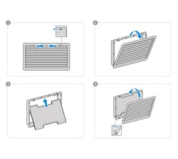 Winter cover for ventilation grille for Thetford refrigerators 39 x 21 cm, M - Img 2