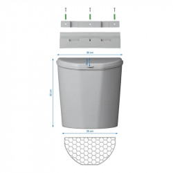 10 litre litter bin for caravans or motorhomes with fastening system included - Img 7