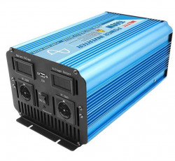 12V / 220V pure sine wave inverter, 3000W maximum with connection cables included - Img 2