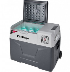39 litre cooler with LG 12/24/230V compressor, handle and integrated transport wheels - Img 3