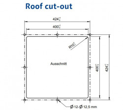 40 x 40 RemiTop Vista 40 x 40 RemiTop hatch with tilt opening, blind and mosquito net - Img 2