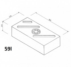 59l tank for clean or grey water with outlet Ø12 cm - Img 3