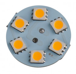 6 LED bulb, 120 lumen, G4 socket