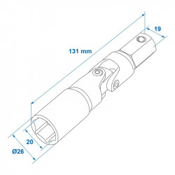 Adaptor pentru actionarea picioarelor de calare Ø19 - Img 3