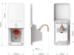 ALB WHITE key cap for WHALE sockets, caravans or motorhomes - Img 2
