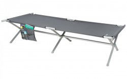 Aluminium folding bed with optional tent - width 72 cm