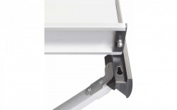 "Axia Titanium" aluminium rolling table with aluminium top - Img 4