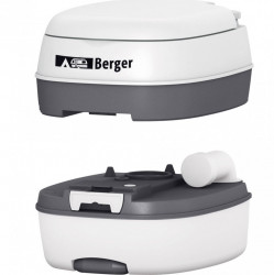 Berger Deluxe" portable ecological mobile toilet, piston pump, maximum load 130 kg, height 37,5 cm - Img 2