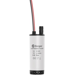 Berger submersible water pump, 12 l/min / 0.8 bar, for caravans or motorhomes, 12V