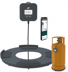 Bluetooth and display with scales for cylinder gas level indicator