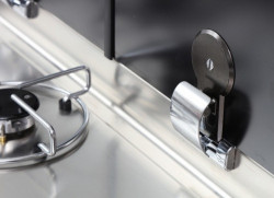 Built-in stove / sink FL1401 with 2 burners and glass lid, sink on RIGHT HAND SIDE - Img 5