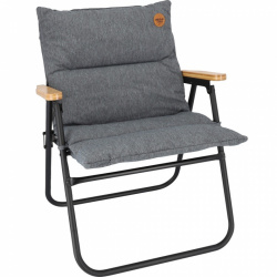 Calvi folding folding chair with sponge lining, bamboo handles and integrated pocket