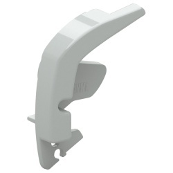 Capac profil frontal dreapta, alb polar, pentru marchiza Fiamma F80 S