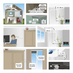 Carbon monoxide CO detector with batteries, no power connection required - Img 3