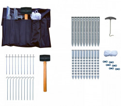 Complete set of tent pegs