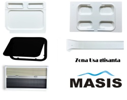 Conversion package USA CULISANTA MASIS: ABS panelling, window, sun visor for Ducato, Boxer, Jumper