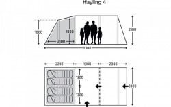 Cort 4 persoane pentru famile "Hayling 4" - Img 5