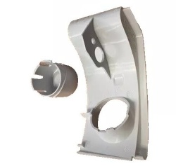Cover LEFT opening mechanism Thule Omnistor 6300, SILVER - Img 2