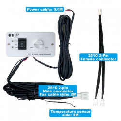 Double fan for caravan fridges with manual or automatic adjustment - Img 4