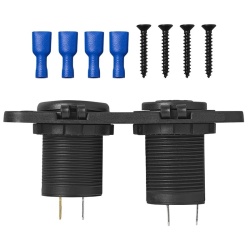 Double socket kit USB A + C, and 12V car socket, fl flush mounting - Img 4