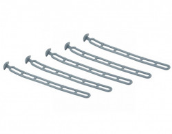 Elastic webbing for tent anchoring