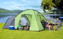 Family tent for 5 persons "Merano 5" with 3 entrances and separate sleeping spaces