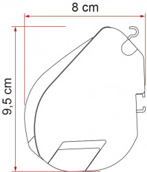 "Fiamma F35 Pro Royal" box with manual opening for minibuses or caravans - Img 3