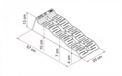 Fiamma Levelling Wedge with three levels and profiled surface, 2pcs - Img 2