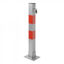 Folding post for locking the parking space with key and mounting screws - Img 3