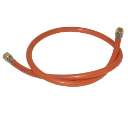 Furtun gaz pentru gratar, aragaz, filet 1/4 pe stanga la ambele capete, 150cm, piulita ALAMA