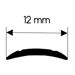 Garnisaj pentru sine ROSU, latime 12 mm, la metru - Img 2