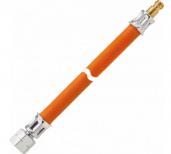 Gas hose with quick coupling: 1/4 left-hand thread and quick coupling mother connector, 150 cm - Img 2