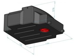 Grey water tank 90l for Ford Transit manufactured since 2015, installation under the car - Img 4