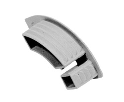 GRI cover cap for closed-sided corner profile, LEFT
