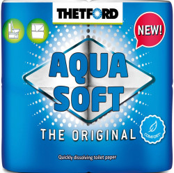 Hartie igienică solubila Aqua Soft 4 buc pentru toalete ecologice sau mobile - Img 1