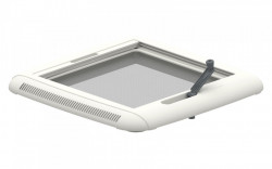 Hatch 28 x 28 Fiamma "Vent 28F" with white opaque cover and mosquito net - Img 2