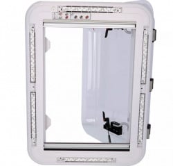 Hatch 50 x 70 cm. transparent cover, LED lighting, mosquito net and blind - Img 4