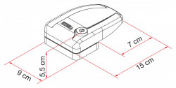 Incuietoare de siguranta "Fiamma Safe Door Frame 3" cu fixare pe cadrul usii, 3 buc, GRI - Img 2