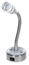 Lampă LED 12V cu comutator pentru interior rulote, crom