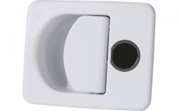 Lock "Kubus" without cylinder and key, 140 x 80, white