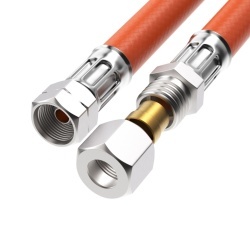 Low pressure gas hose: 1/4 thread and 8mm pipe connection