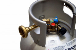 LPG tank, aluminium, refillable with multivalve and filling indicator, 33/26 l - Img 4