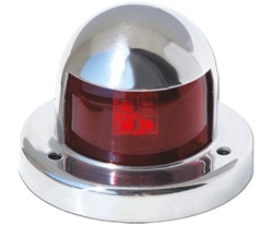 Lumina navigatie LED 112,5 grade, corp din otel, montaj orizontal, ROSU