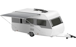 Marchiza in sac Caravanstore EVO pentru rulote, sac protectie ALB, prelata GRI ROYAL - Img 6