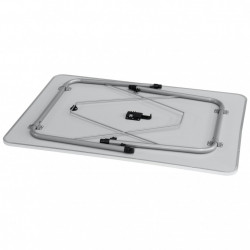 Masa camping Menton L cu blat de bambus ( 100 x 70) si picioare reglabile - Img 4