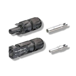 MC4 connectors for solar panels, 1 set for 4 to 6 mm² cable - Img 2