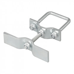Metal protap bracket for spare wheel for caravans or trailers