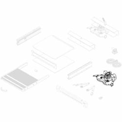 Motor cu mecanism foarfecă Thule pentru Slide-Out Step G2 din 2022 (1500603643) - Img 2