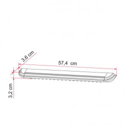 Outdoor LED lamp "Fiamma" for awning, 547 lm, 7.4 W - Img 2